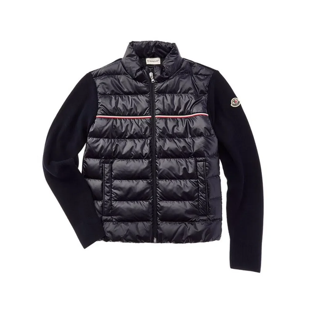 Moncler Girls Cardigan, Blue